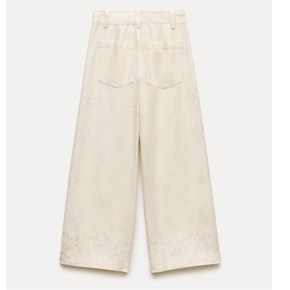 ❗️SOLD❗️ZARA EMBROIDERED PANTS ZW COLLECTION - Picture 7 of 14